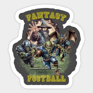 Fantasy Football Wizard Sticker